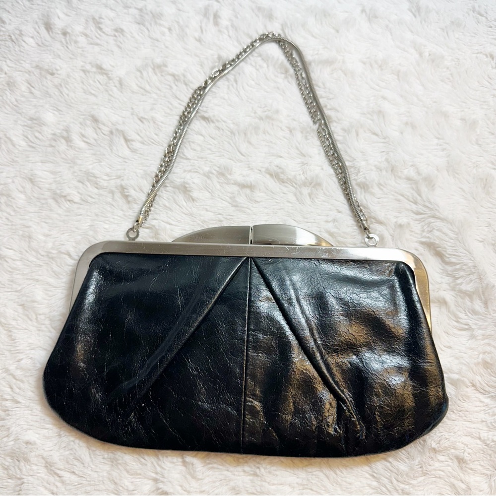 Hobo International Black Clutch with Chain
